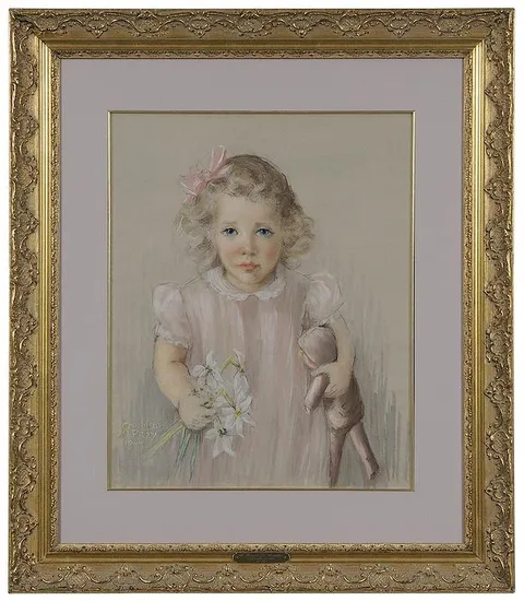 Clara Greenleaf Perry, Bouquet for Mamma, 1944, pastel on paper