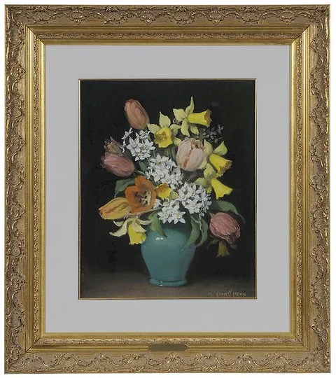 Mae Bennett-Brown, Mixed Bouquet, pastel on paper