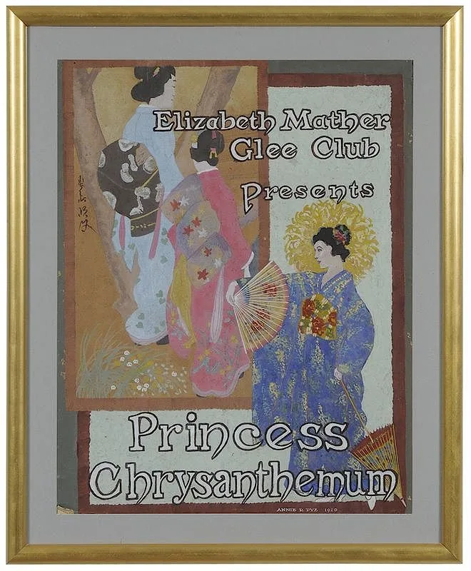 Annie R. Pye, Princess Chrysanthemum, 1920, watercolor and gouache on board