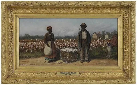 William Aiken Walker, Cotton Pickers, oil on board