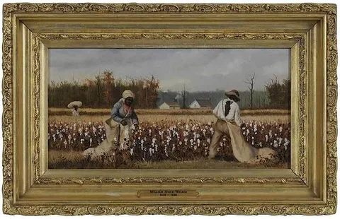 William Aiken Walker, Picking Cotton, oil on board