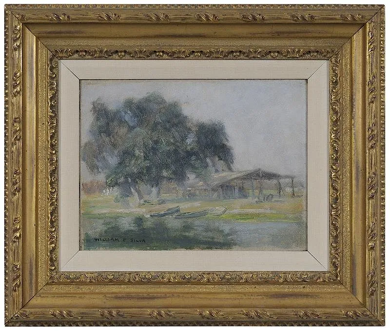 William P Silva, Louisiana Landscape, oil on canvas board