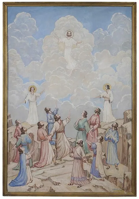 D. Putnam Brinley, The Ascension, 1956, oil on Masonite