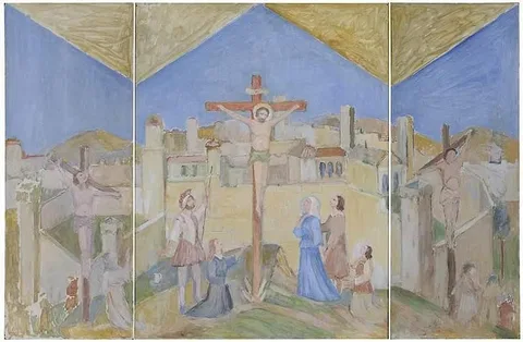 D. Putnam Brinley, The Crucifixion, 1949, oil on Masonite