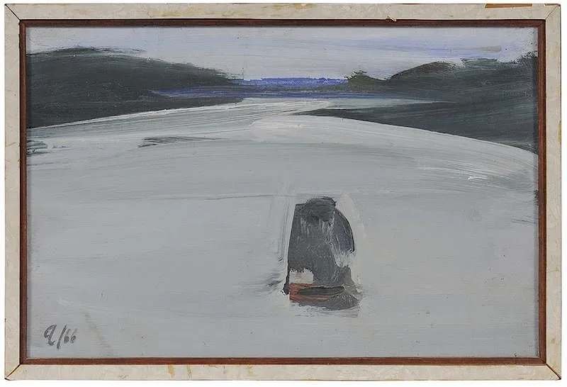 Untitled by Fermín Aguayo, 1966, oil on canvas, sold Mar 2018