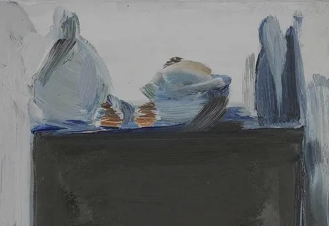Untitled by Fermín Aguayo, 1965, oil on board, sold Mar 2018