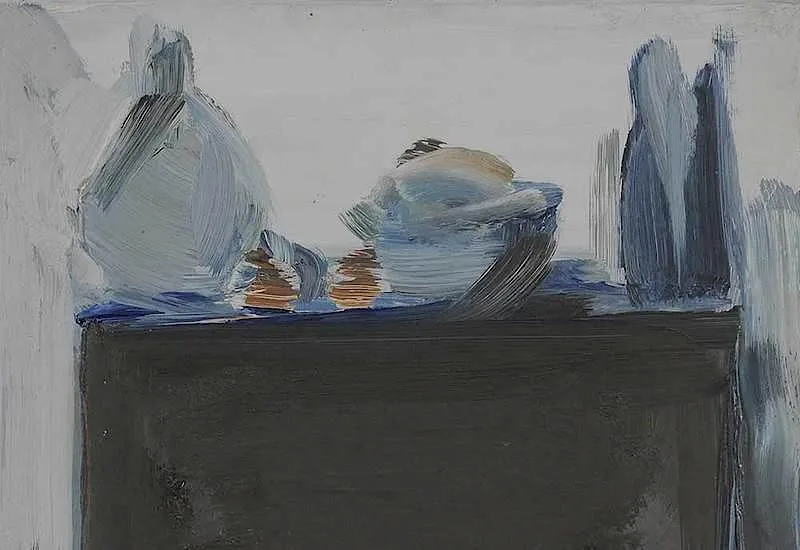 Untitled by Fermín Aguayo, 1965, oil on board, sold Mar 2018