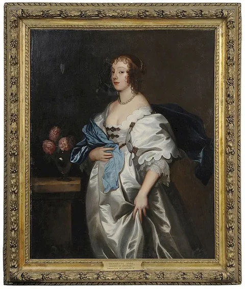Portrait of a Lady said to be Henrietta Anne, Duchess of Orleans (1644-1670) by Adriane Hanneman, oil on canvas, sold Mar 2018