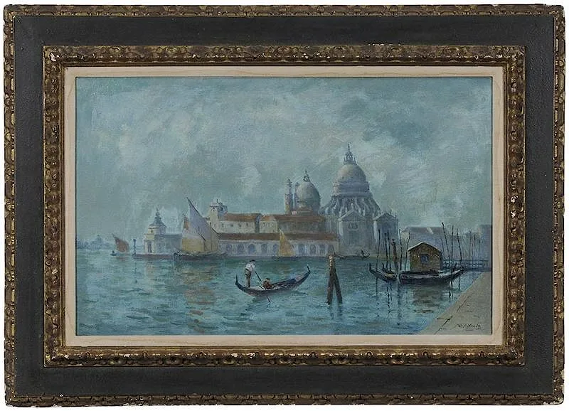 Venice by Willem Knip, oil on canvas, sold Mar 2018