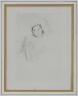 Mary Cassatt, Margot Wearing a Bonnet No.1 (B-179)