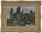 Eugène Louis Boudin, Pont Aven-La Rivière après la pluie (S. 3597)