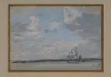 Eugène Louis Boudin, Voilier près du rivage (B-P. 6825)