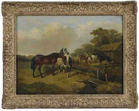 John Frederick Herring, Sr., Sr., oil on canvas