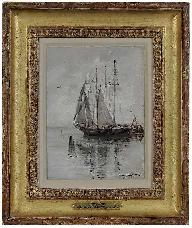 Grey Day by Guy Carleton Wiggins, circa 1910, oil on board, sold Jan 2018