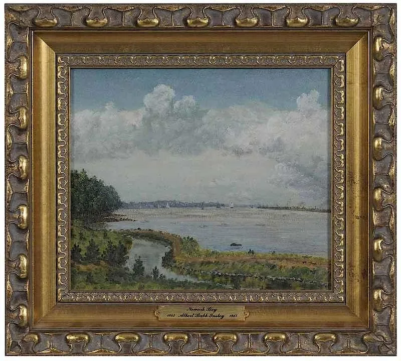 Albert Babb Insley, Newark Bay, New Jersey, 1861, oil on paper