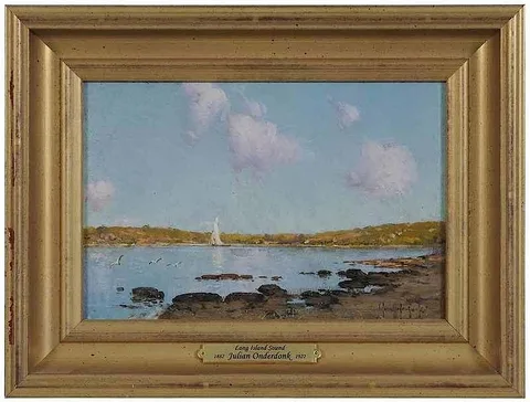 Julian Onderdonk, Low Tide, Long Island Sound, circa 1901, oil on board