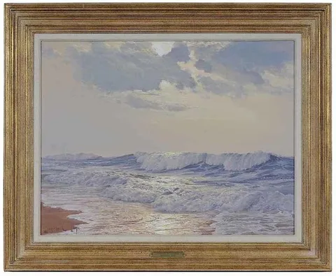 Canopy of Clouds by Leonard C. Lane, oil on canvas, sold Jan 2018