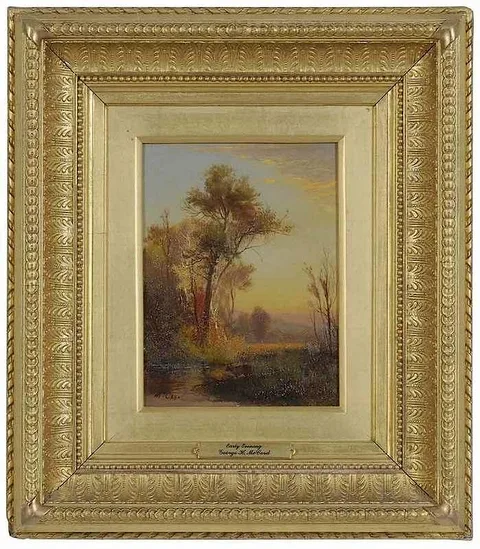 Early Evening by George McCord, 1868, oil on board, sold Jan 2018