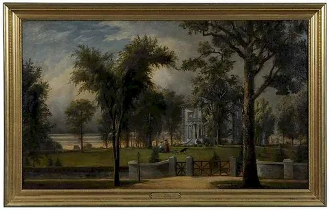 Harrison Bird Brown, Oakland: Residence of Theophilus Cushing Hersey, Portland, Maine, c. 1860, oil on canvas