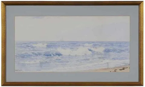 Evelyn M. Bicknell, Seascape, watercolor on paper