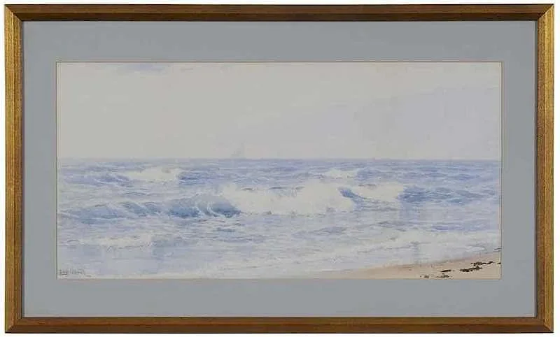 Evelyn M. Bicknell, Seascape, watercolor on paper