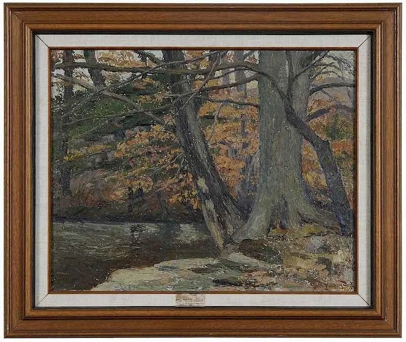 John Rummel, The Bank of the Stream, 1918, oil on canvas