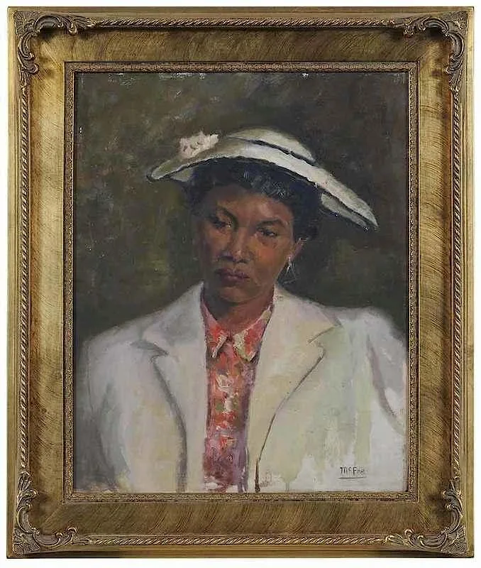 Bea Rose by Henry Lee McFee, oil on canvas board, sold Jan 2018