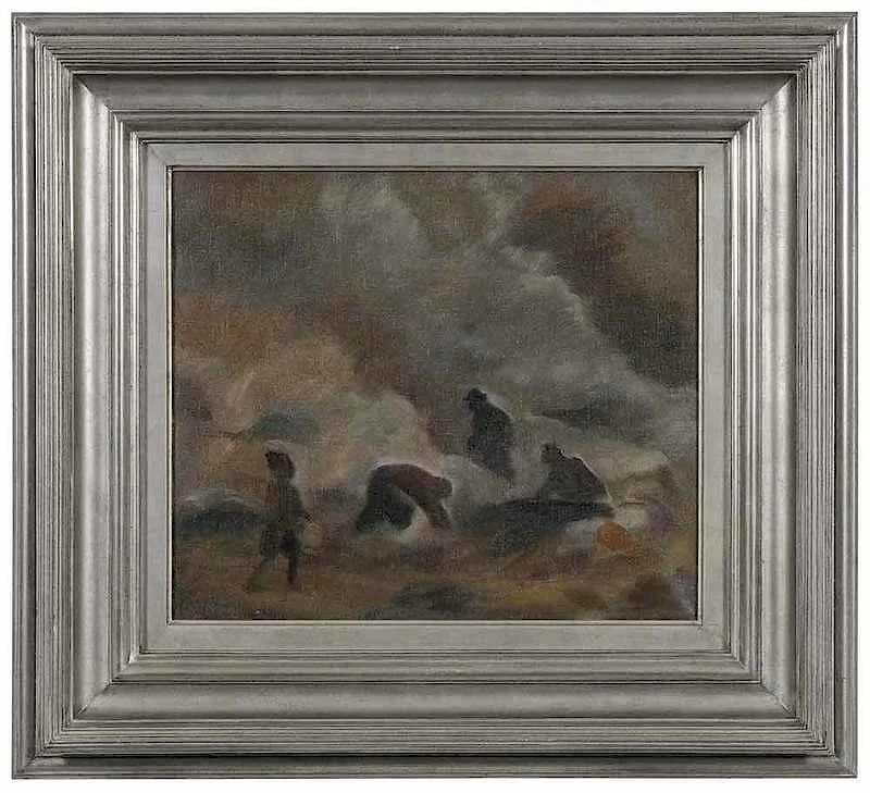 James A McLean, The Scavengers, oil on canvas