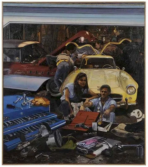 William L. Haney, Car-Soph-Agas: Midlife Ordeal, 1989, oil on canvas