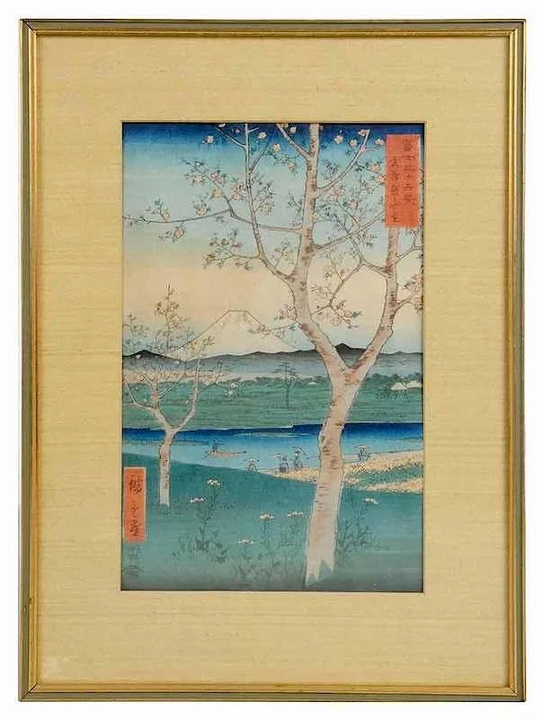 Untitled by Utagawa Hiroshige, woodblock on paper, sold Jan 2018
