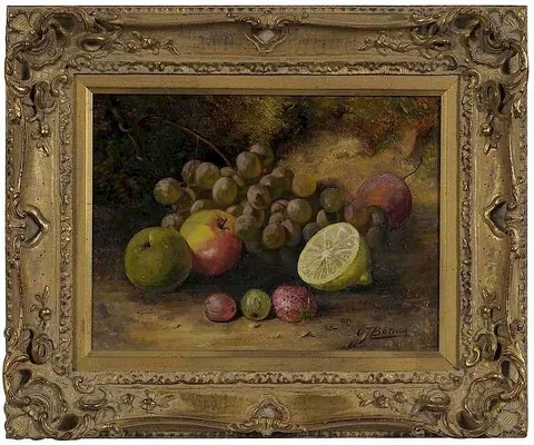 Gertrude J. Barnes, Still Life with Lime, oil on canvas