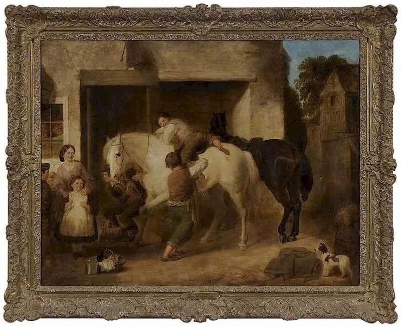 Sr. by John Frederick Herring, Sr., oil on canvas, sold Jan 2018