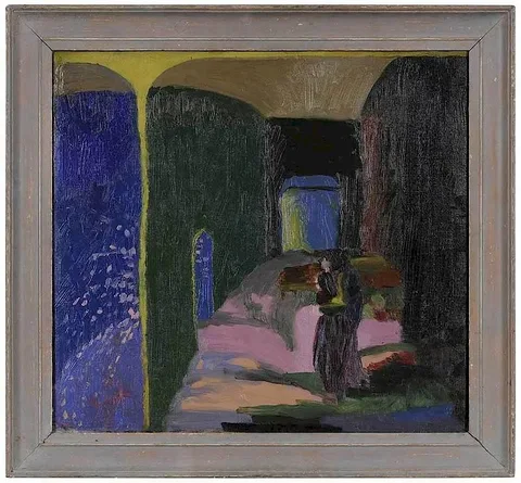 Fantasy in Colour by Hilda Carline, 1914, oil on canvas, sold Nov 2017