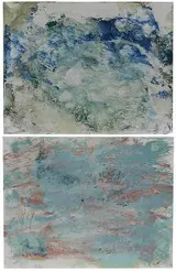 Dora Maar, Two abstract compositions, both stamped verso with estate stamp