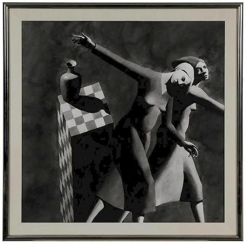 Robert Lowe, Untitled, 1987, acrylic and graphite on paper
