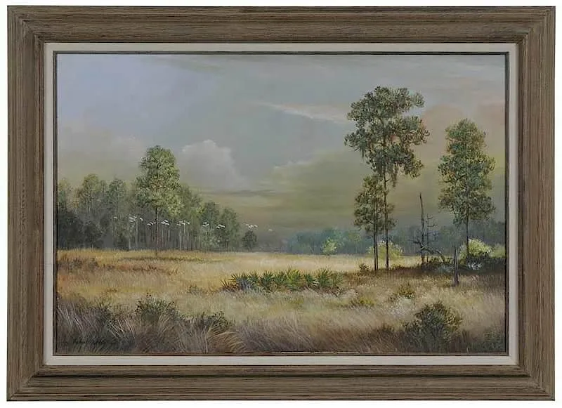 Florida Marsh by Robert Butler, oil on canvas, sold Nov 2017