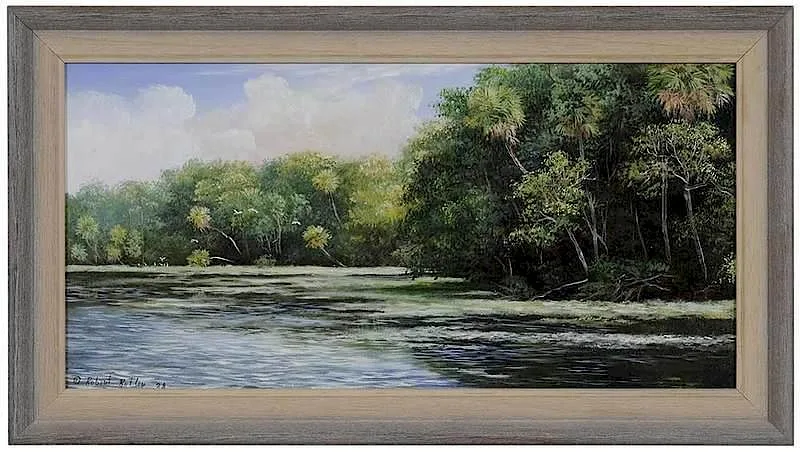 Mangroves by Robert Butler, oil on canvas, sold Nov 2017