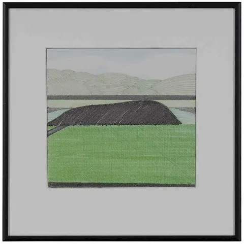 Maud Gatewood, Landscape, mixed media on paper