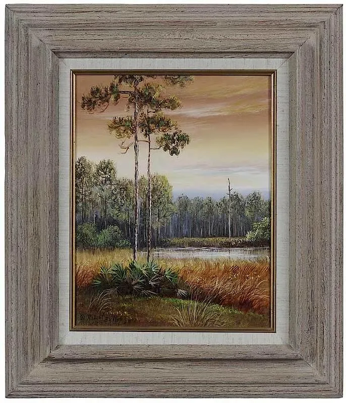 Marsh at Sunset by Robert Butler, oil on canvas, sold Nov 2017