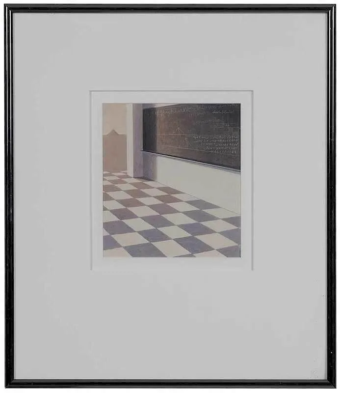Untitled by Charles Gatewood, egg tempera on paper, sold Nov 2017