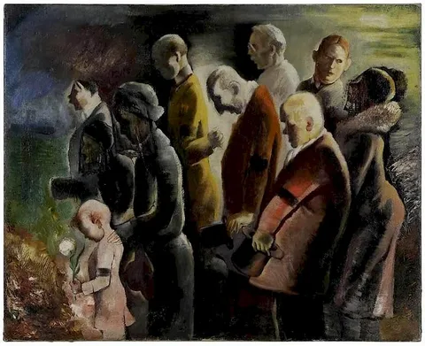 Georges Schreiber, Mourning (1934), oil on canvas