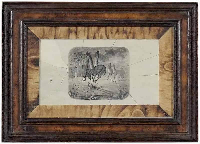 Surprise by John Haberle, watercolor on paper, sold Nov 2017
