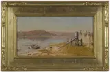 Worthington Whittredge, A Fisherman's Windlass, Sketch on the Hudson