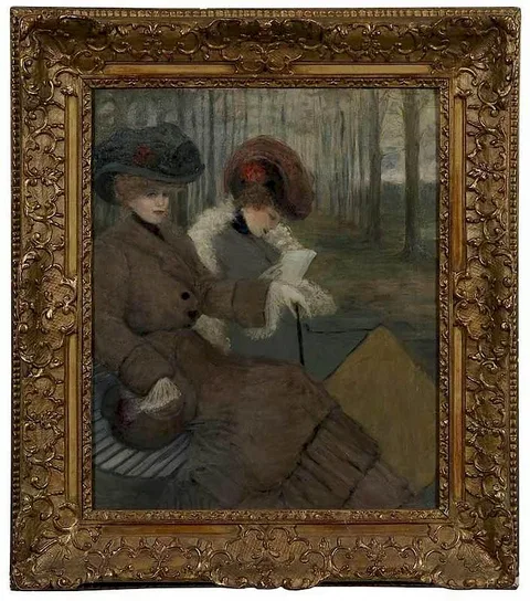 Willy Thiriar, In the Park, oil on canvas