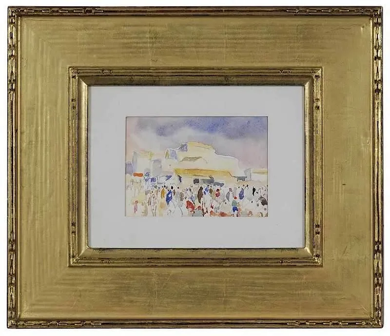 Marakech by Martha Walter, circa 1930s, watercolor on paper, sold Nov 2017