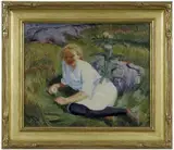 John Sloan, Child and Thistle in the Sun
