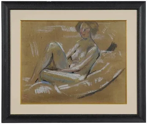 Arthur Beecher Carles, Pastel Nude, pastel on paper