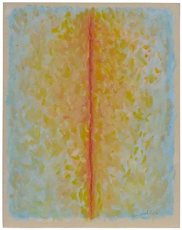 Mesial Division/Ulysses by Rex Jesse Ashlock, gouache on paper, sold Nov 2017