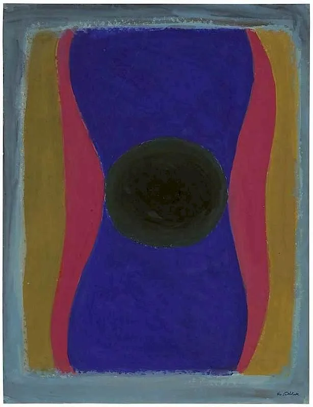 Rex Jesse Ashlock, Abstract composition, gouache on paper