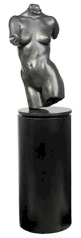 Torso by Glenna Goodacre, 1982, bronze, sold Nov 2017